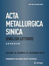 Acta Metallurgica Sinica-English Letters雜志封面